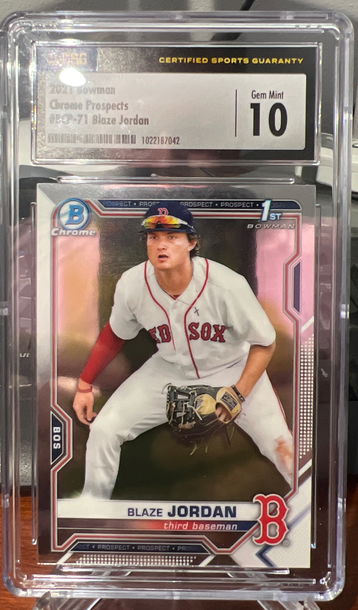 2021 bowman chrome prospects 71 Blaze Jordan