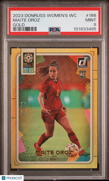 2023 Panini Donruss FIFA Women's World Cup Maite Oroz #166 Gold PSA 9