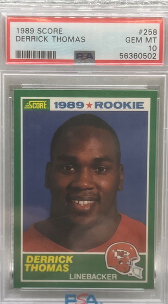 1989 Score Derrick Thomas PSA 10