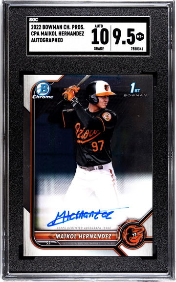 2022 Bowman Chrome Maikol Hernandez CPA-MH Auto