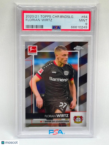 2020 Topps Chrome Bundesliga Florian Wirtz #64 PSA 9