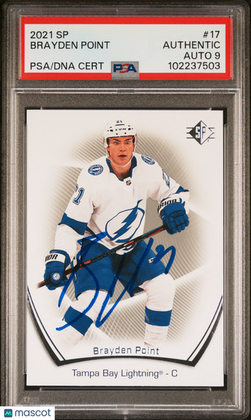 2021 SP Brayden Point #17 PSA A Auto 9