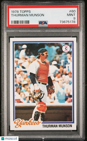 1978 Topps Thurman Munson #60 PSA 9