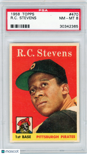 1958 Topps R. C. Stevens #470 PSA 8