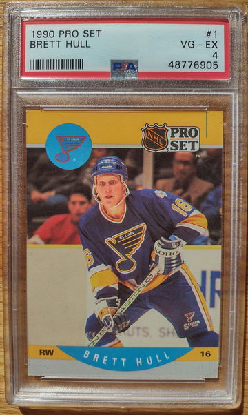 1990-91 Pro Set Brett Hull PSA 4
