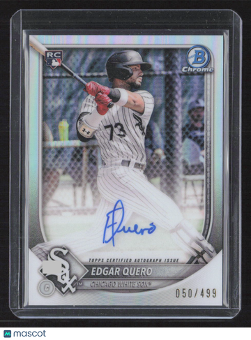 2025 Chrome Edgar Quero Refractor auto /499 1st