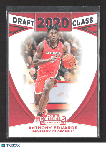 2020 Panini Contenders Draft Picks Draft Class Anthony Edwards #2