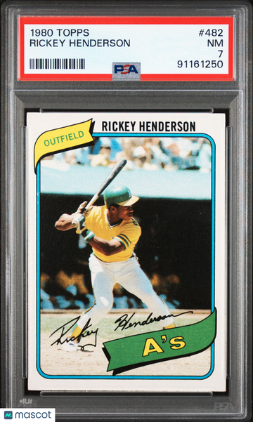 1980 Topps Rickey Henderson #482 PSA 7
