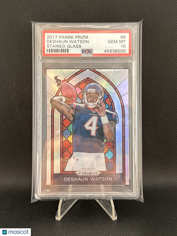 2017 Panini Prizm Stained Glass Deshaun Watson PSA 10