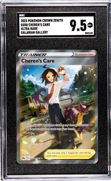 2023 Crown Zenith #GG58 Cheren's Care Galarian Gallery SGC 9.5