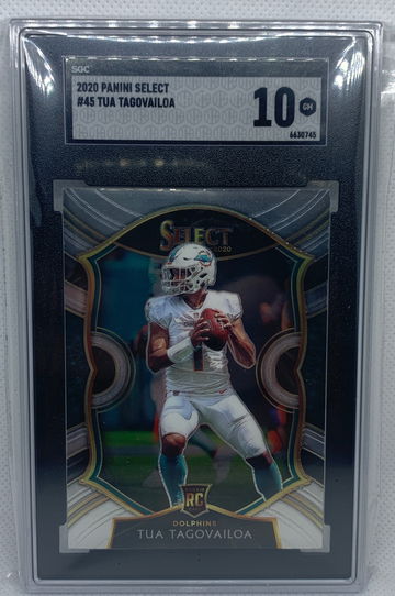 7662 Tua Tagovailoa 2020 Panini Select Concourse Rookie RC 45 SGC 10 GEM MINT
