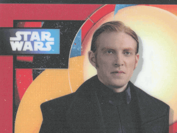 2018 Topps Star Wars Finest Red Refractor Trading Card Authentic Autograph Domhnall Gleeson General Hux #FA-DG