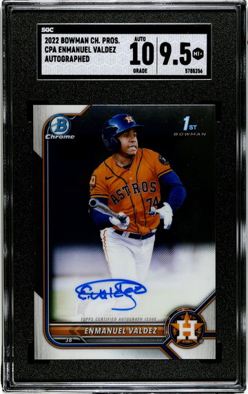 SGC 9.5 2022 Bowman Chrome Enmanuel Valdez Auto