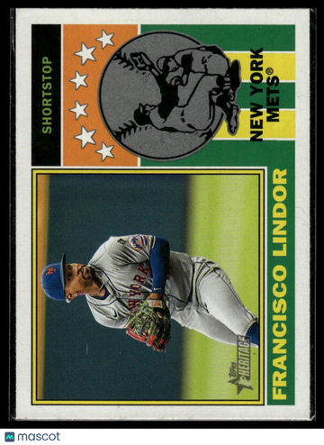 2025 Topps Heritage Francisco Lindor #76PI-24 1976 Player Icons