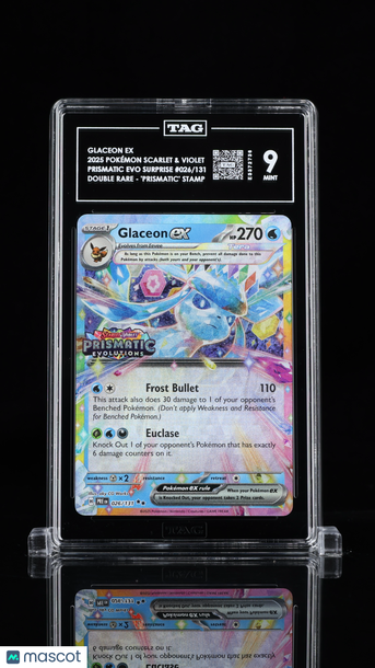 Pokémon Scarlet & Violet Glaceon ex TAG 9 #026/131