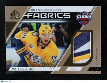2023-24 Upper Deck SP Game Used Matt Duchene #GS-4 Patch 25/35 Parallel/Variety Memorabilia Insert