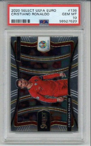 2020 PANINI SELECT UEFA EURO #136 CRISTIANO RONALDO PORTUGAL PSA 10 SP LOW POP