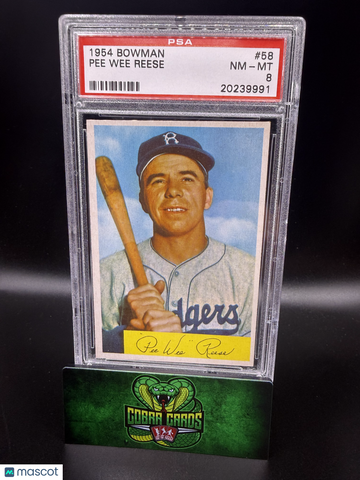 1954 Bowman Pee Wee Reese #58 PSA 8