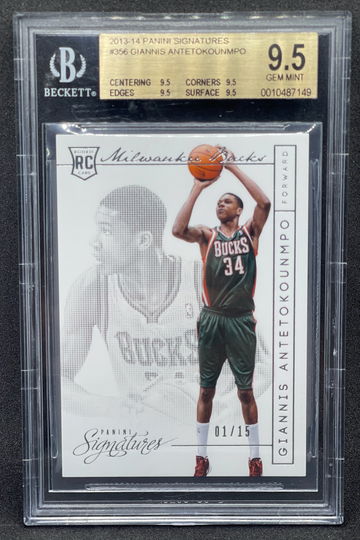 2013 Panini Signatures GIANNIS ANTETOKOUNMPO BGS 9.5