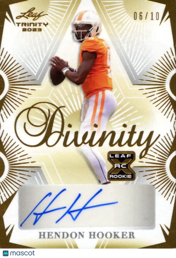 2023 Leaf Trinity Hendon Hooker Rookie Leaf