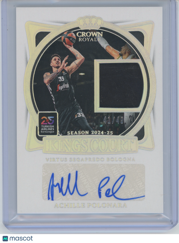 2024 Panini Crown Royale Euroleague Achille Polonara #KCJ-POL /49