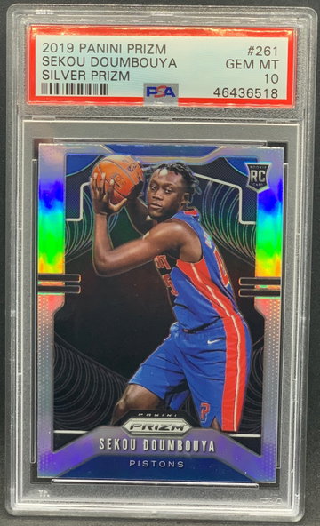 Sekou Doumbouya 2019 Panini Silver Prizm #261 Rookie PSA 10