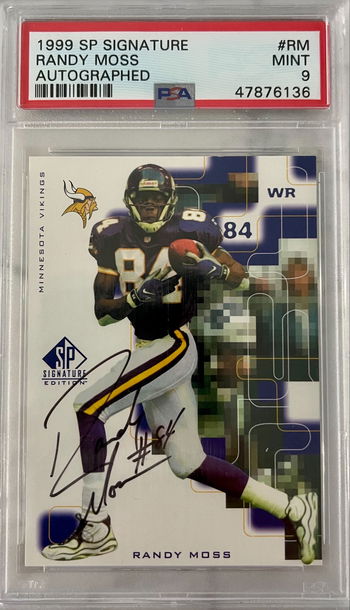 1999 SP Signature Randy Moss Autographed PSA 9 POP 7
