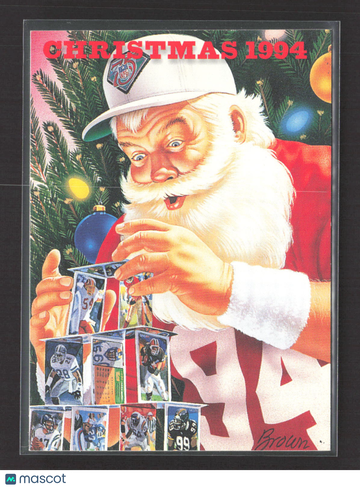 1994 Team NFL Christmas Santa Claus #N/A Checklist