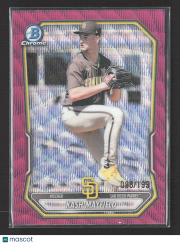 2024 Bowman Chrome Kash Mayfield #BCP-70 Fuchsia RayWave 8/13.