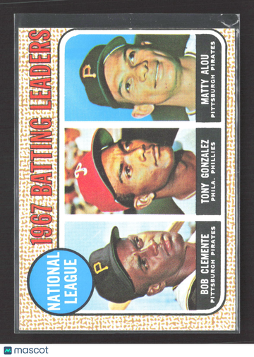 1968 Topps Roberto Clemente Tony Gonzalez Matty Alou #1