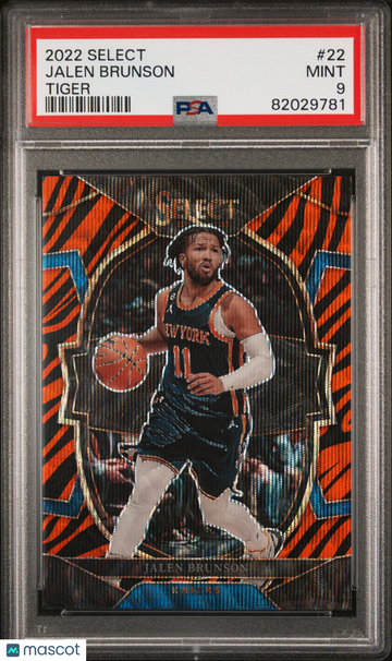 2022 Panini Select Jalen Brunson #22 Tiger PSA 9