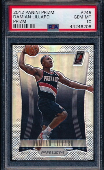 Damian Lillard 2012 Prizm Silver RC PSA 10-Rare