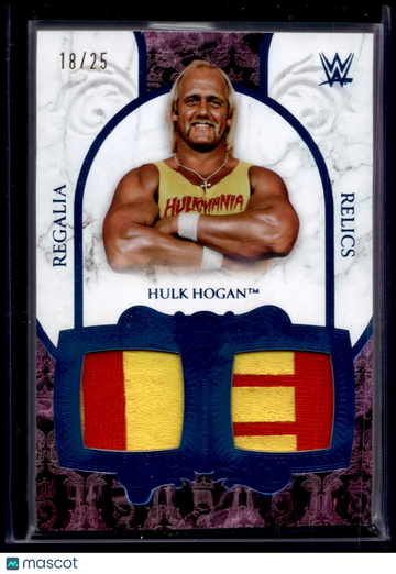 2025 Topps Royalty WWE Regalia Relics Hulk Hogan #RR-27 /25 Event-Used Memorabilia Regalia Relics