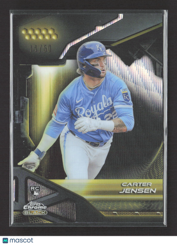 2026 Topps Chrome Black Carter Jensen #58 /50 RC