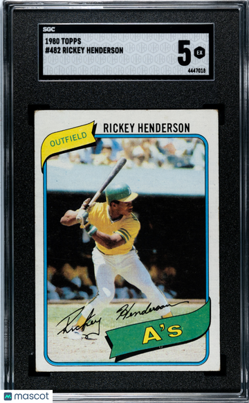1980 Topps Rickey Henderson #482 SGC 5