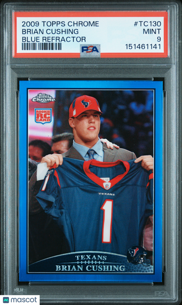 Brian Cushing 2009 Topps Chrome Blue Refractor PSA 9