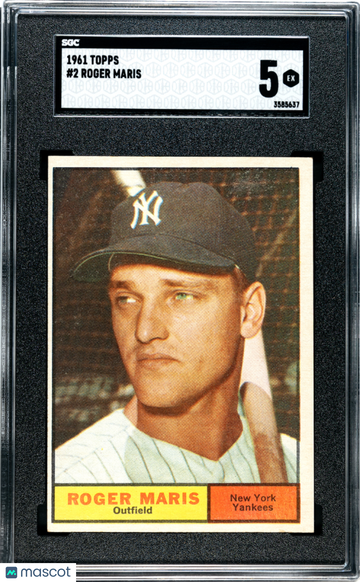1961 Topps Roger Maris #2 SGC 5