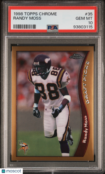 1998 Topps Chrome Randy Moss #35 PSA 10