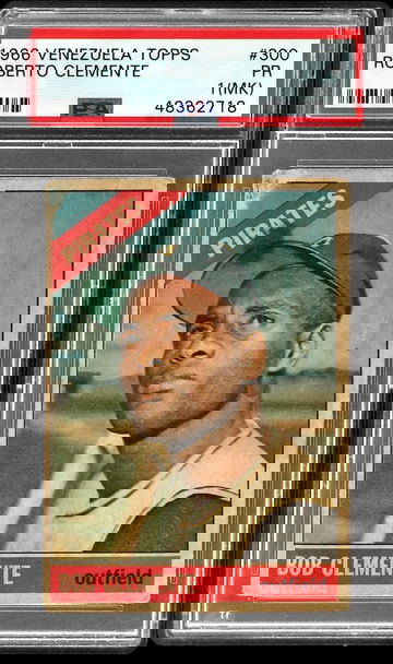 1966 Venezuela Topps Venezuelan Roberto Clemente #300 PSA 1(MK) PR