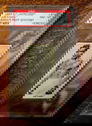 1938 F C Cartledge #30 Joe Louis PSA 8 Nr Mt Mint Famous Prize Fighters