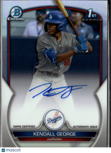 2023 Bowman Chrome Kendall George #CDA-KG Refractor 1st Bowman