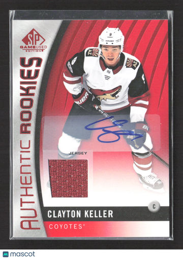 2018 Upper Deck SP Game Used Authentic Rookies Clayton Keller #100 Jersey