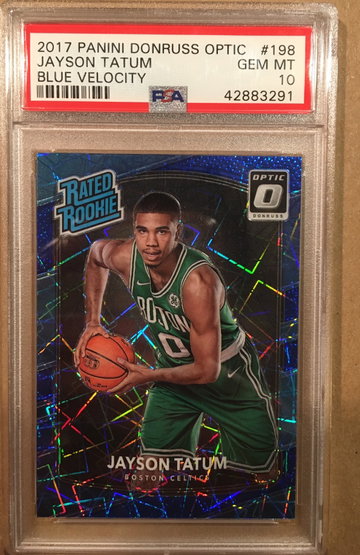 Jayson Tatum Blue Velocity PSA 10