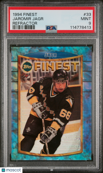 1994 Finest Jaromir Jagr #33 Refractor PSA 9