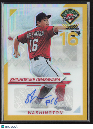2025 Panini Prospect Edition Gold Prizm Auto Shinnosuke Ogasawara #108 /10
