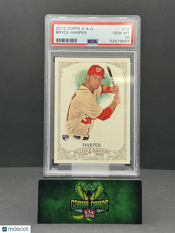 2012 Topps Allen & Ginter Bryce Harper #12 RC psa 10