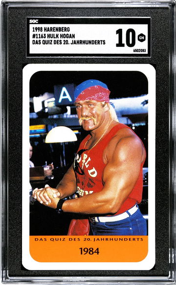 1998 Harenberg Jahrhunderts Hulk Hogan HOF WWF WWE  SGC 10 POP 3