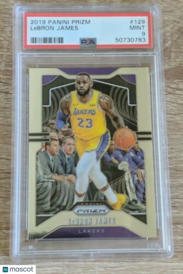 2019 Panini Prizm LeBron James #129 Holographic Foil PSA 9