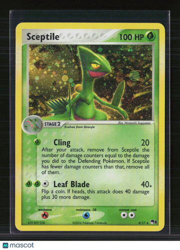 2004 EX Team Magma vs Team Aqua Sceptile Holo Rare 1st Edition #4/17