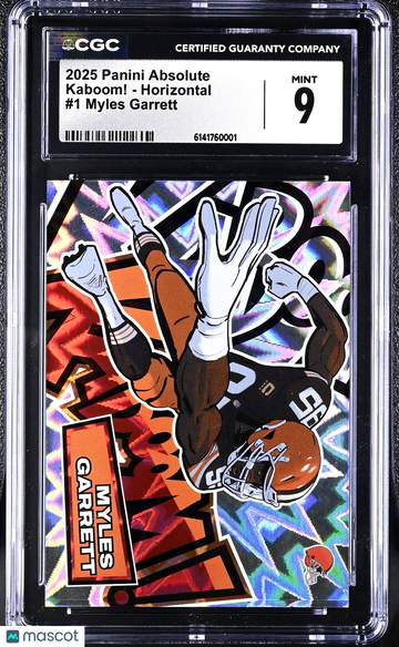 2025 Panini Absolute Myles Garrett #1 Kaboom Insert 9 Panini Authentic